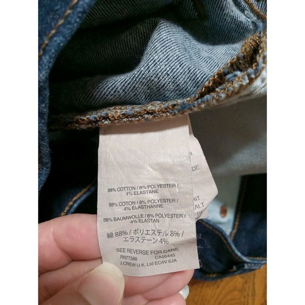 J.CREW Jeans Womens 28 BLUE Dark Preowned Summer Casual Work - Picture 7 of 10